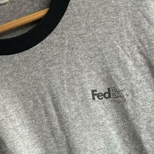 Men's Light Gray FedEx Employee T-shirt Size XL